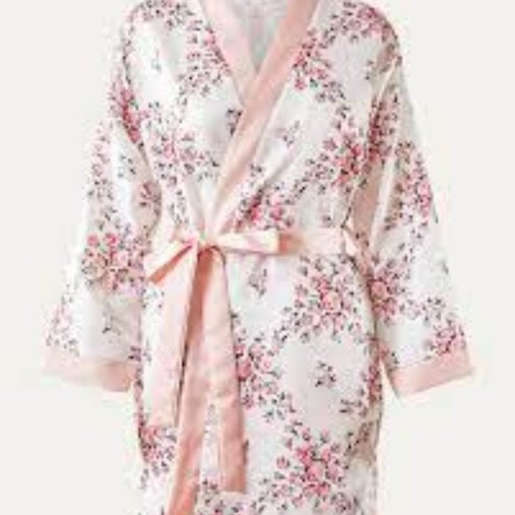 Morgan Lane Robe, Allie in White Floral, L/XL, Brand New - Picture 1 of 10